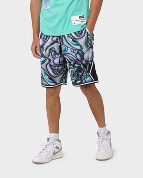Carr?? X Kenny Scharf Krunch Time Ball Shorts Black Beach Vacation