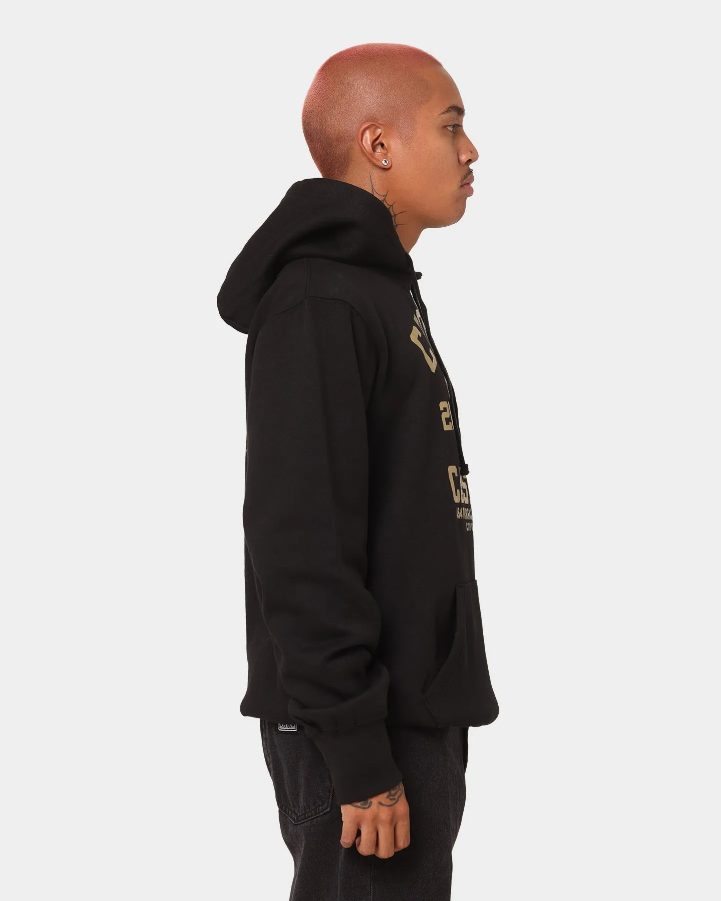 Crooks & Castles Fairfax Varsity Hoodie Hot Black/Gold Volunteer