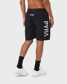 ribbed texture PYRA Future Nylon Shorts Black