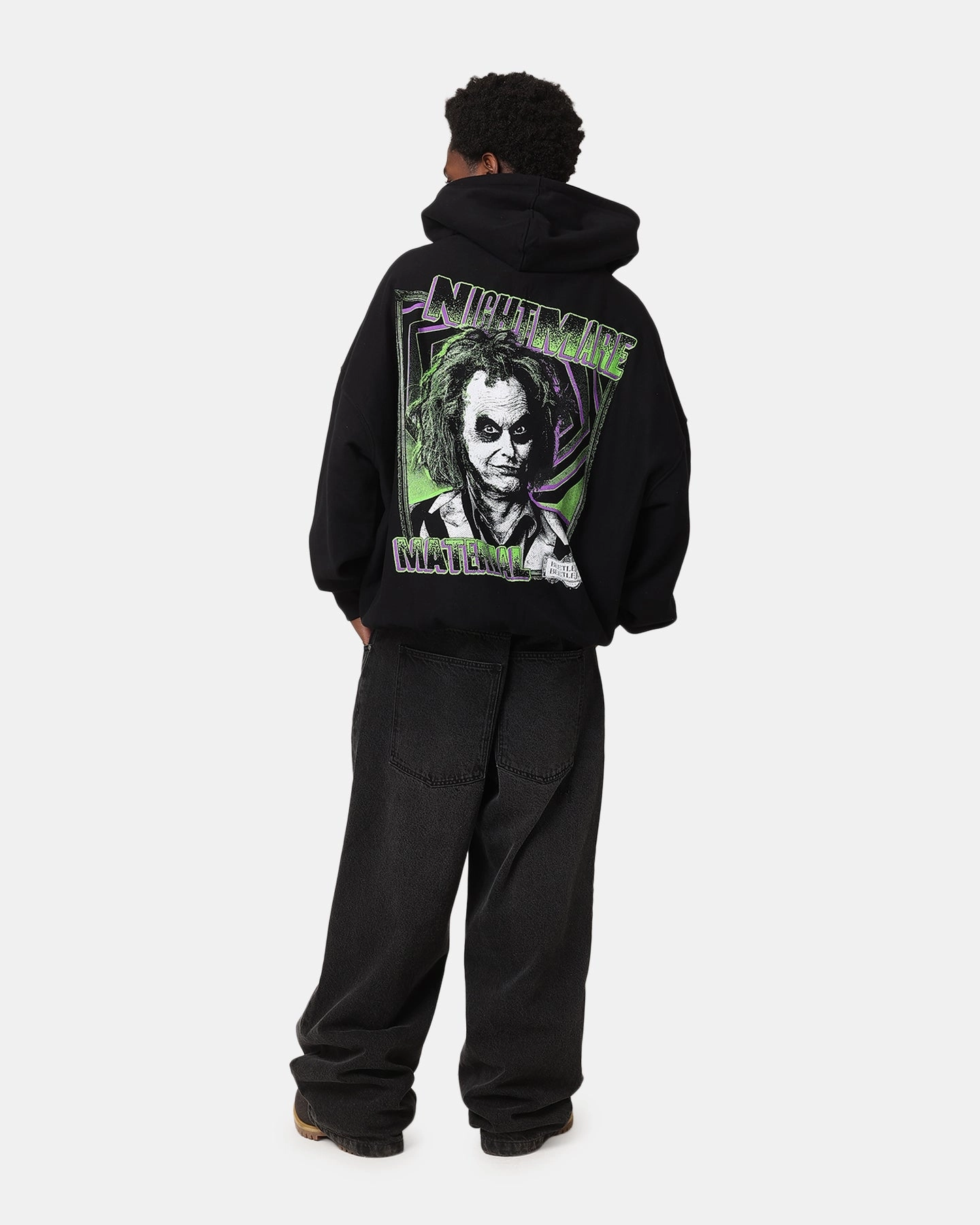 Chafe Free Armhole Goat Crew X Beetlejuice Beetlejuice 2 Premium Vintage Hoodie Black