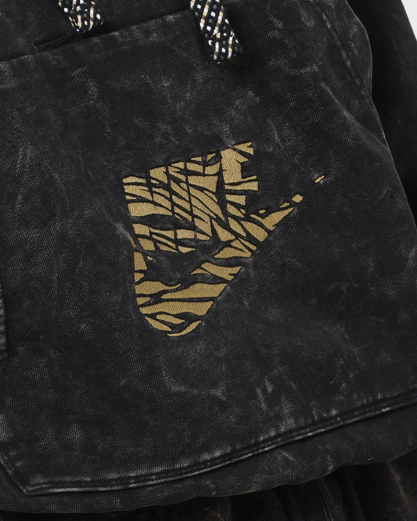 checked shorts HypoallergenicLining Jordan Essential Statement Washed Fleece Shorts Black/Sail