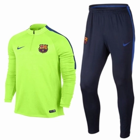 Fc Barcelona Training Technical Soccer Tracksuit 2017 - Nike Ventilated Back Panel Torsional Stability System