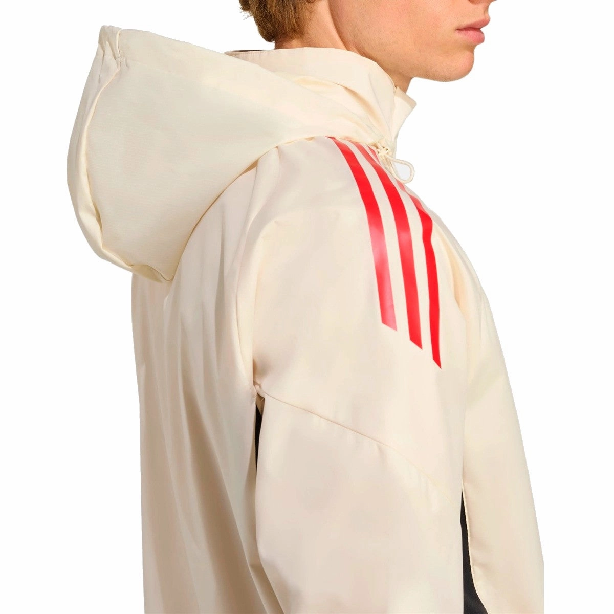 High-waisted Liverpool FC soccer training rain jacket 2025/26 - Adidas