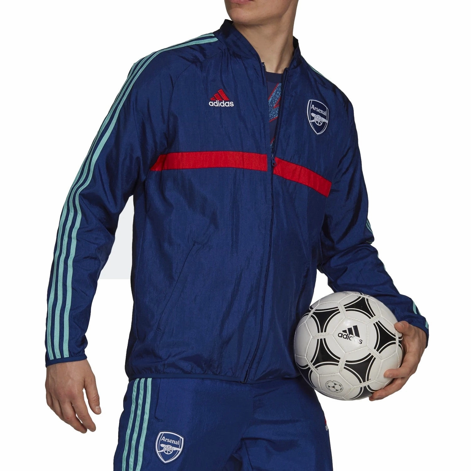 Arsenal Icon training presentation tracksuit 2021/22 - Adidas AntiChafe Design