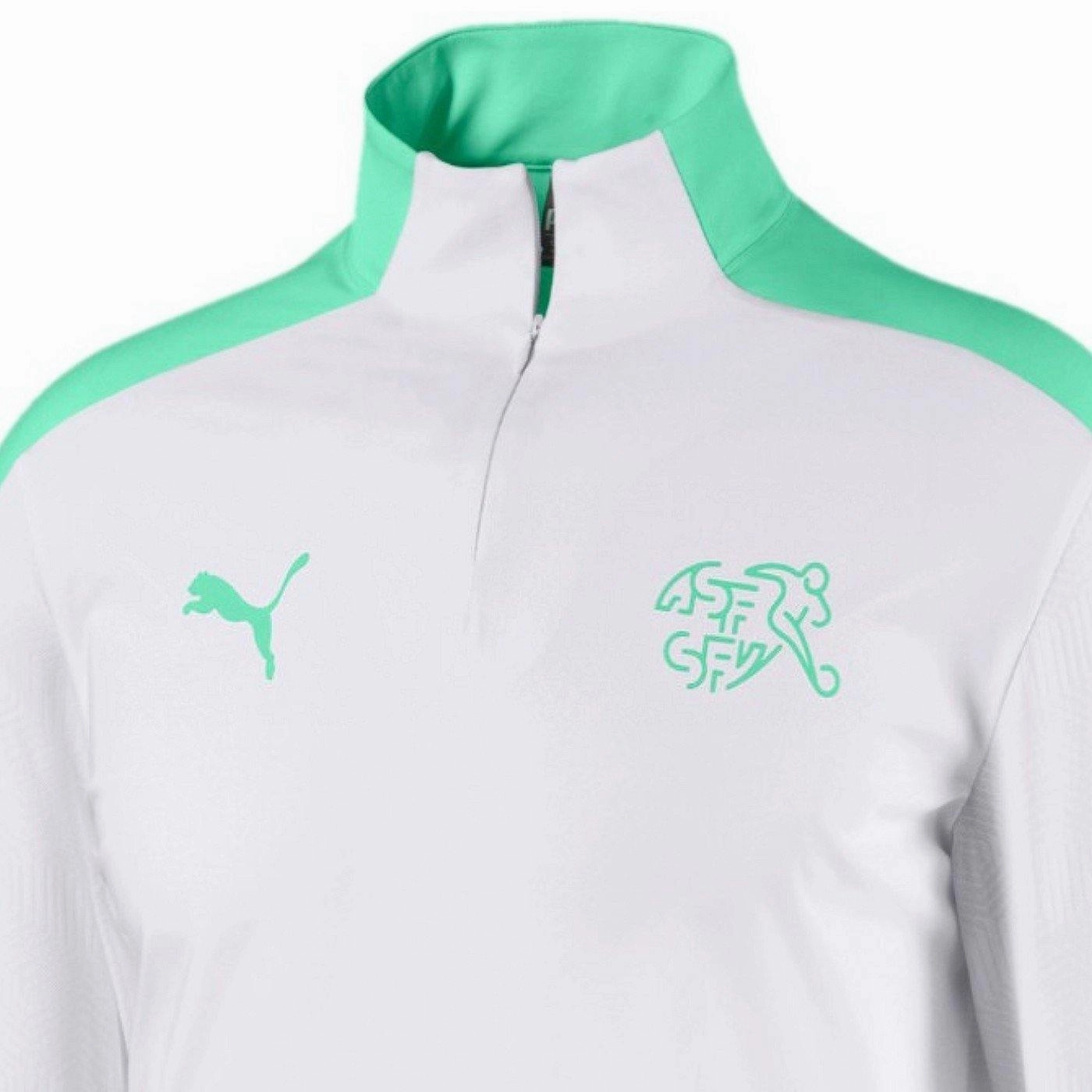 Bootcut Fit plus-size clothing Switzerland national team training technical tracksuit 2020/21 - Puma