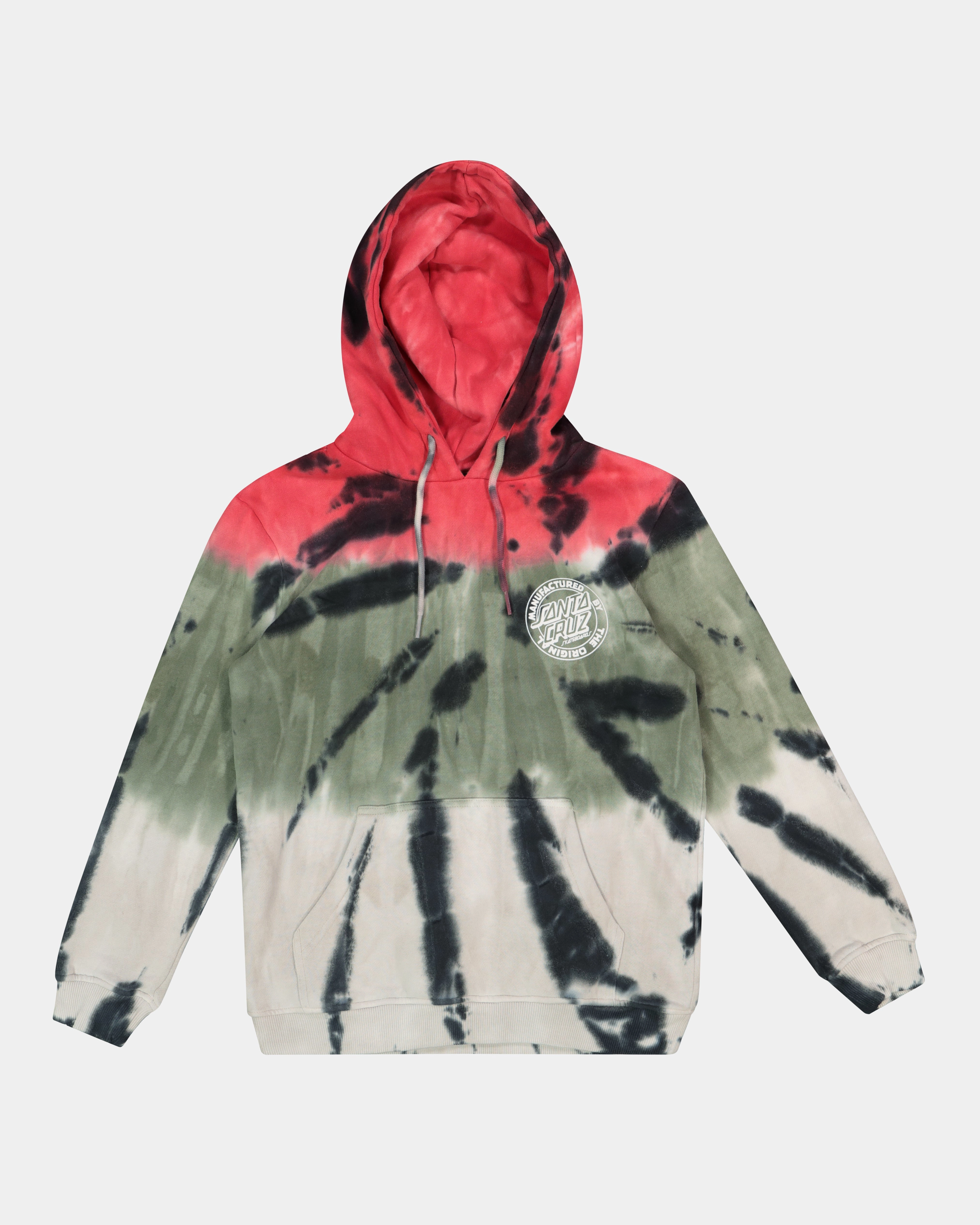 Passport Santa Cruz Kid's MFG Dot Hoodie Light Green Tie