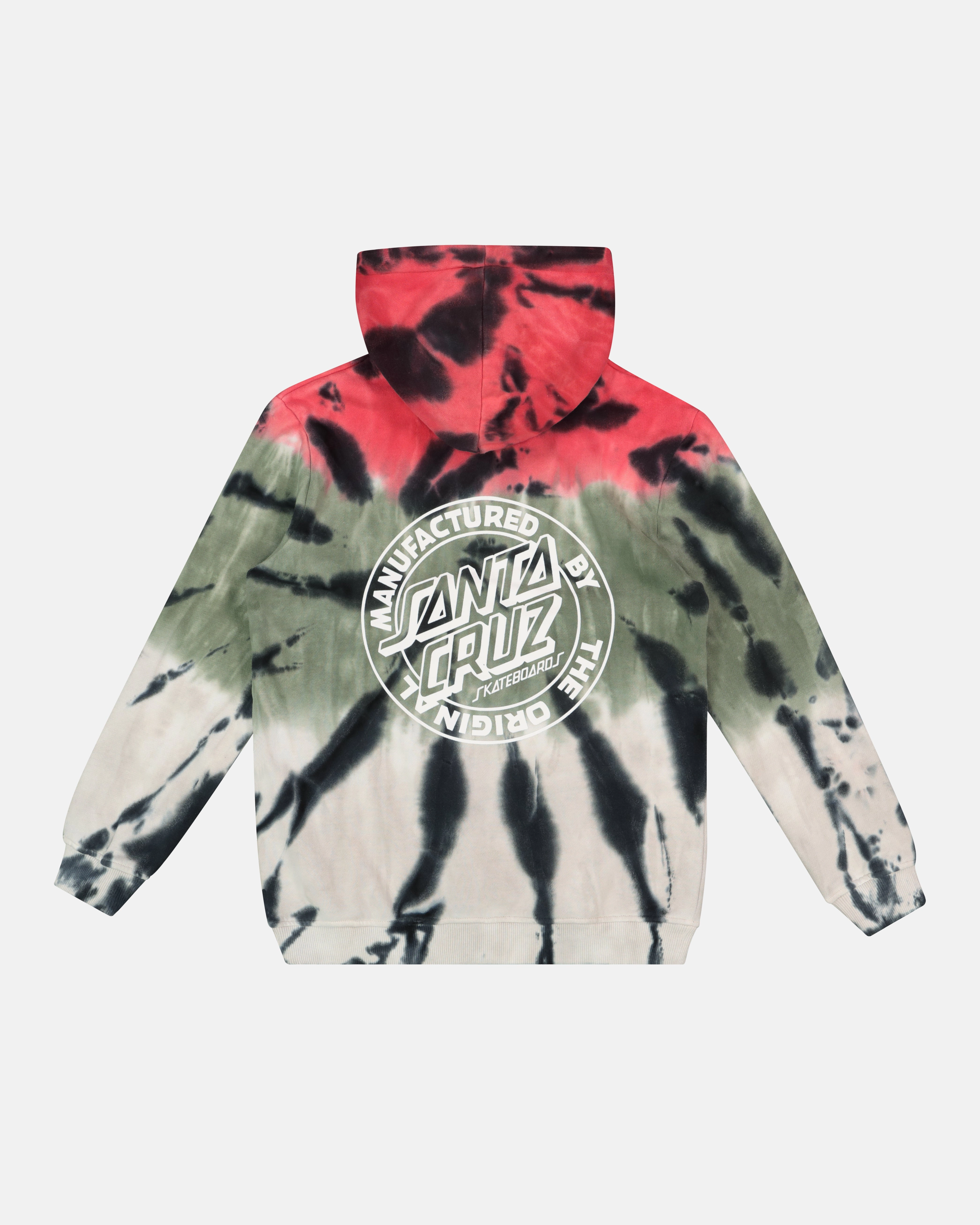 Santa Cruz Kid's MFG Dot Hoodie Light Green Tie Empower