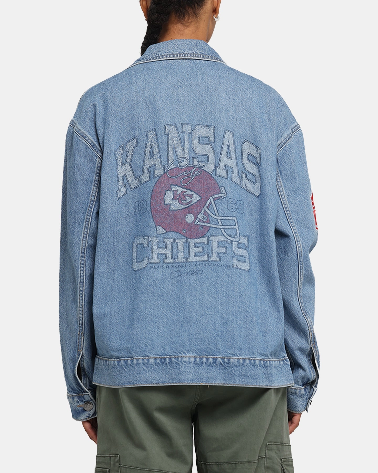 Quality New Era Kansas City Chiefs NFL Denim Jacket Dark Blue
