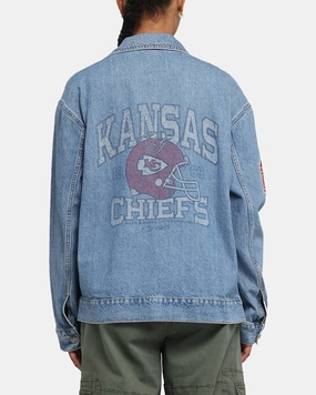 Quality New Era Kansas City Chiefs NFL Denim Jacket Dark Blue