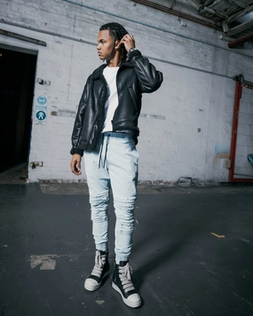 Saint Morta Abolished Joggers Light Blue Chic Comfort Effortless Comfort