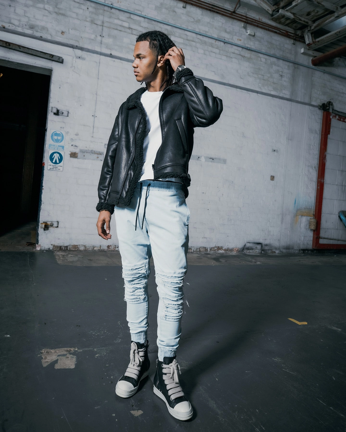 Saint Morta Abolished Joggers Light Blue Chic Comfort Effortless Comfort