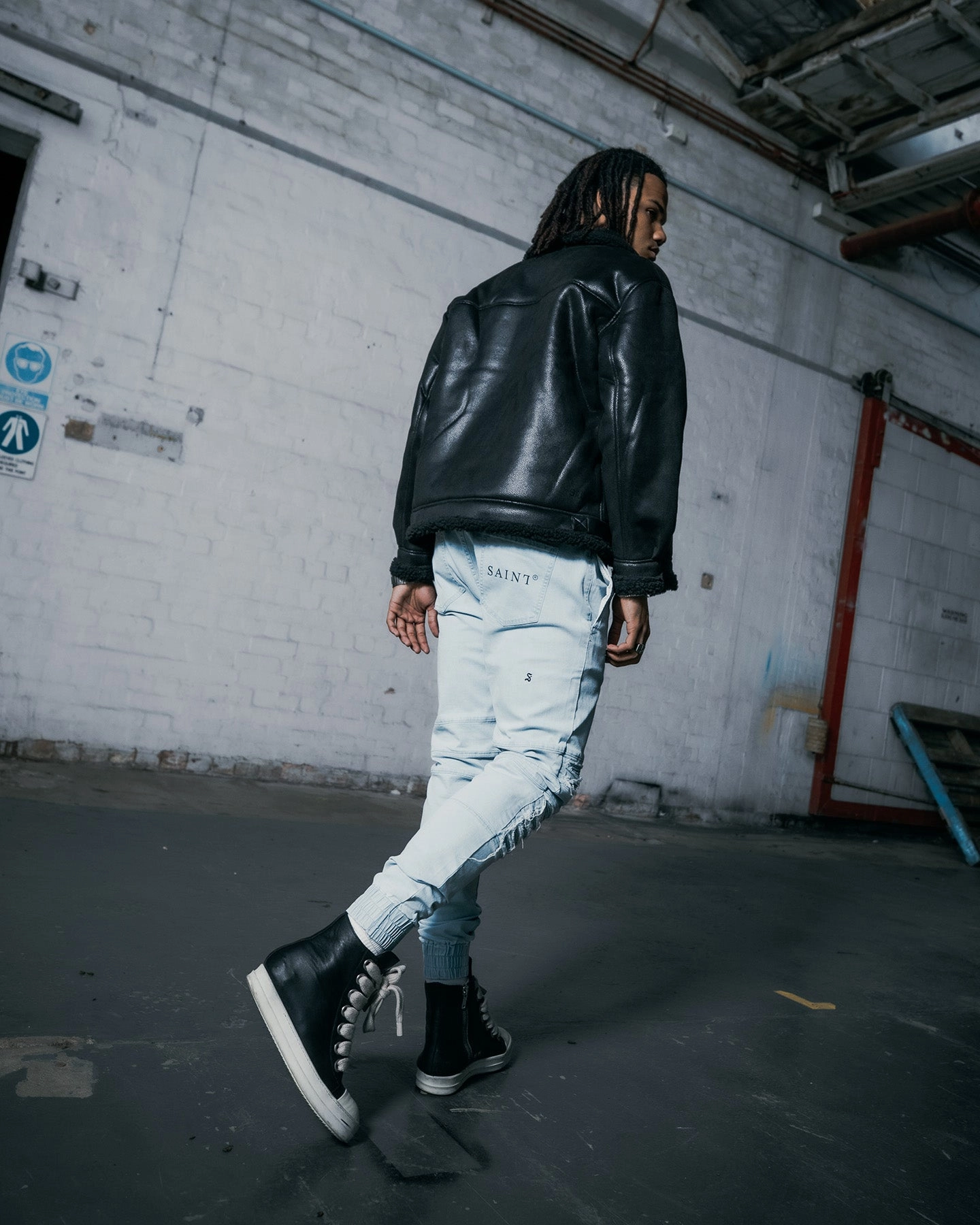 Saint Morta Abolished Joggers Light Blue Stylish Fit Chilly Weather Comfort