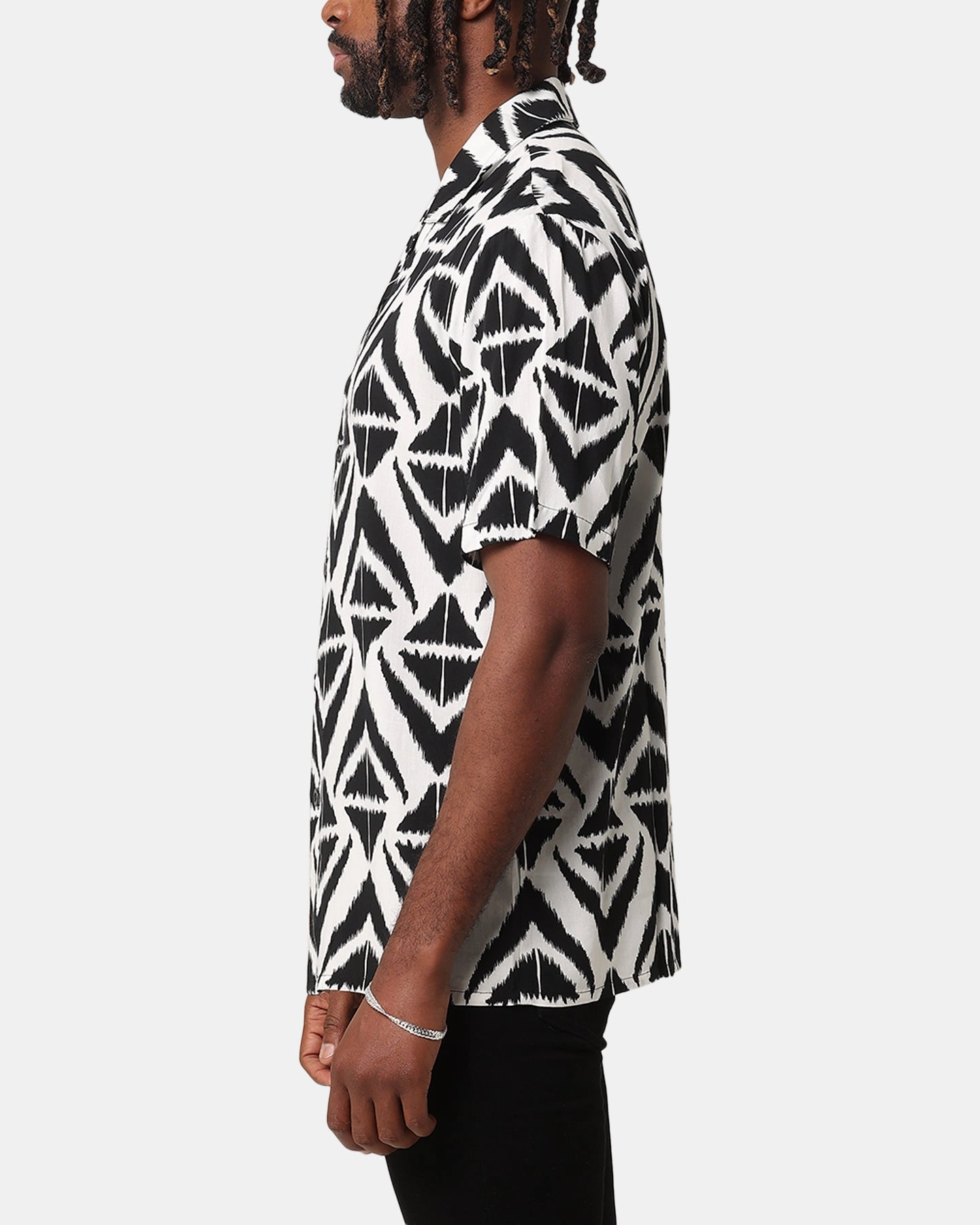 XXIII Aztec Button Up Shirt Black/White Sophisticated Style Lightweight Feel