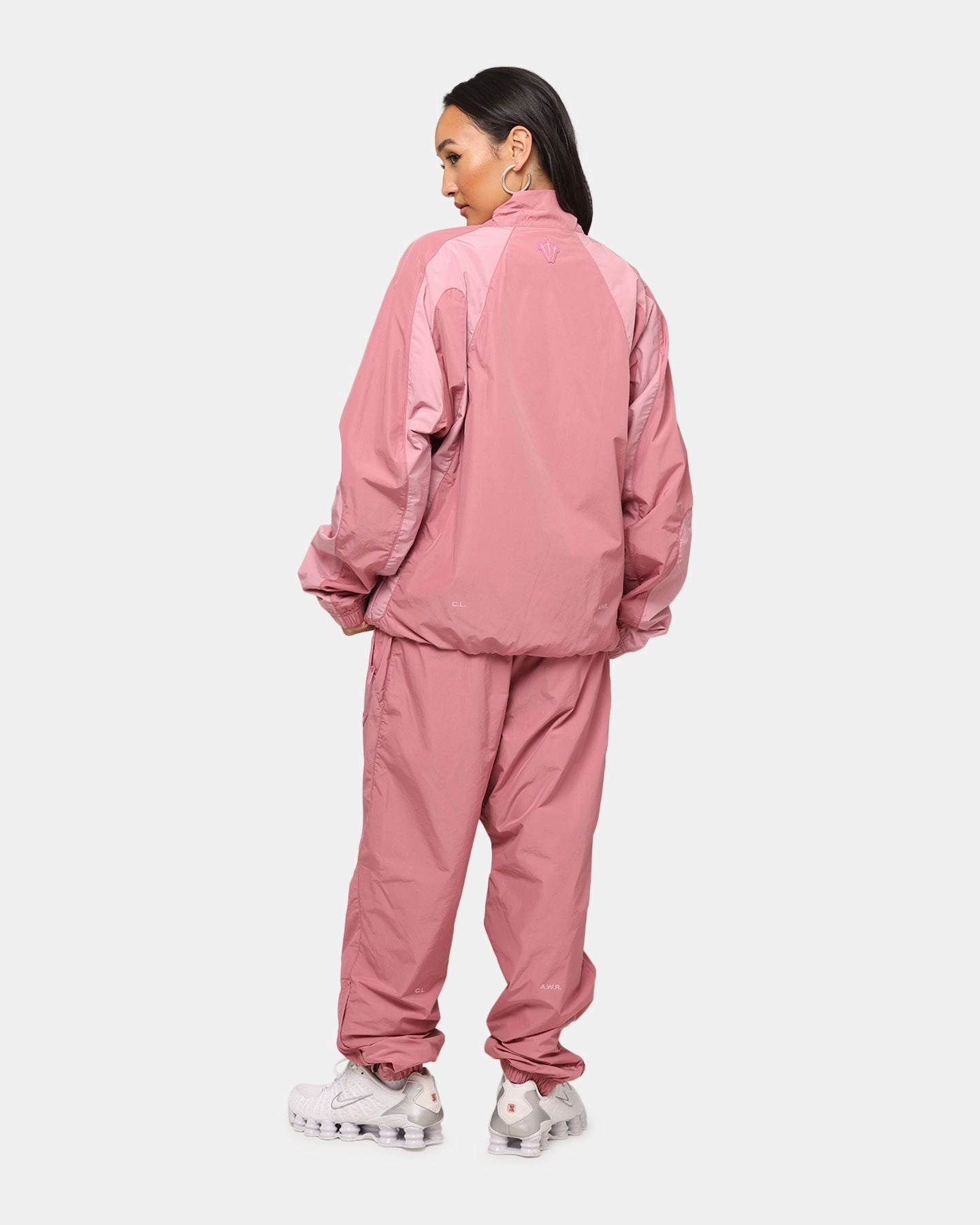 Nike Nocta Northstar Nylon Track Jacket Desert Berry Abrasion Resistant Edges Lightweight Layer