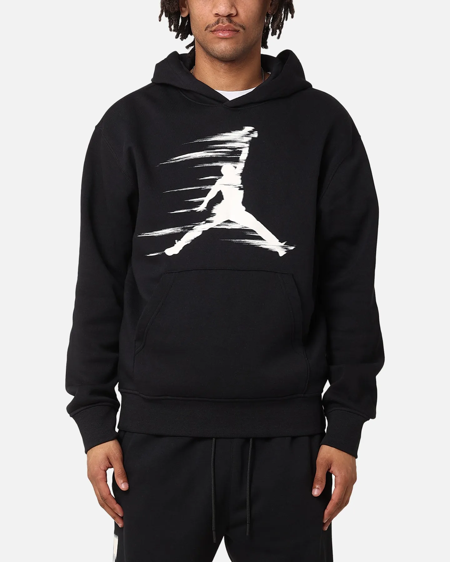 Cozy Fit Jordan Jumpman MVP Fleece Pullover Hoodie Black/Iron Grey
