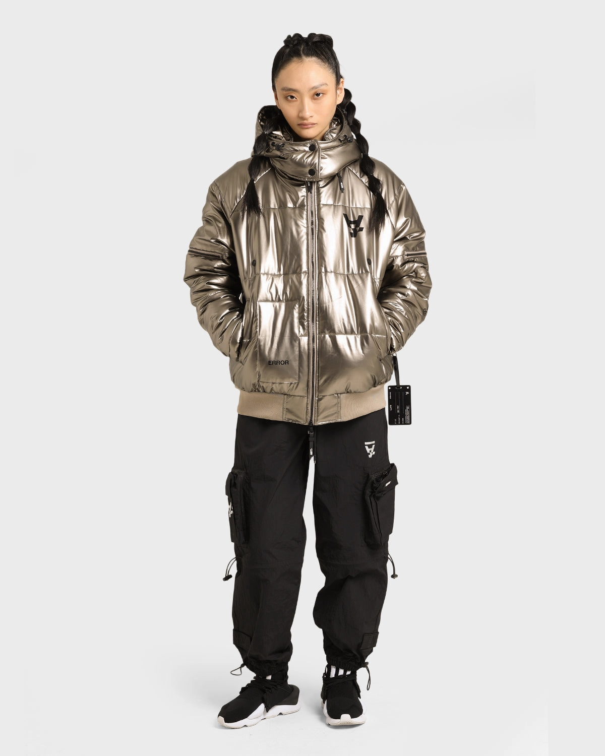 The Anti Order Anti Joy Technical Puffer Jacket Pewter Waterproof Shell Non Restrictive Silhouette