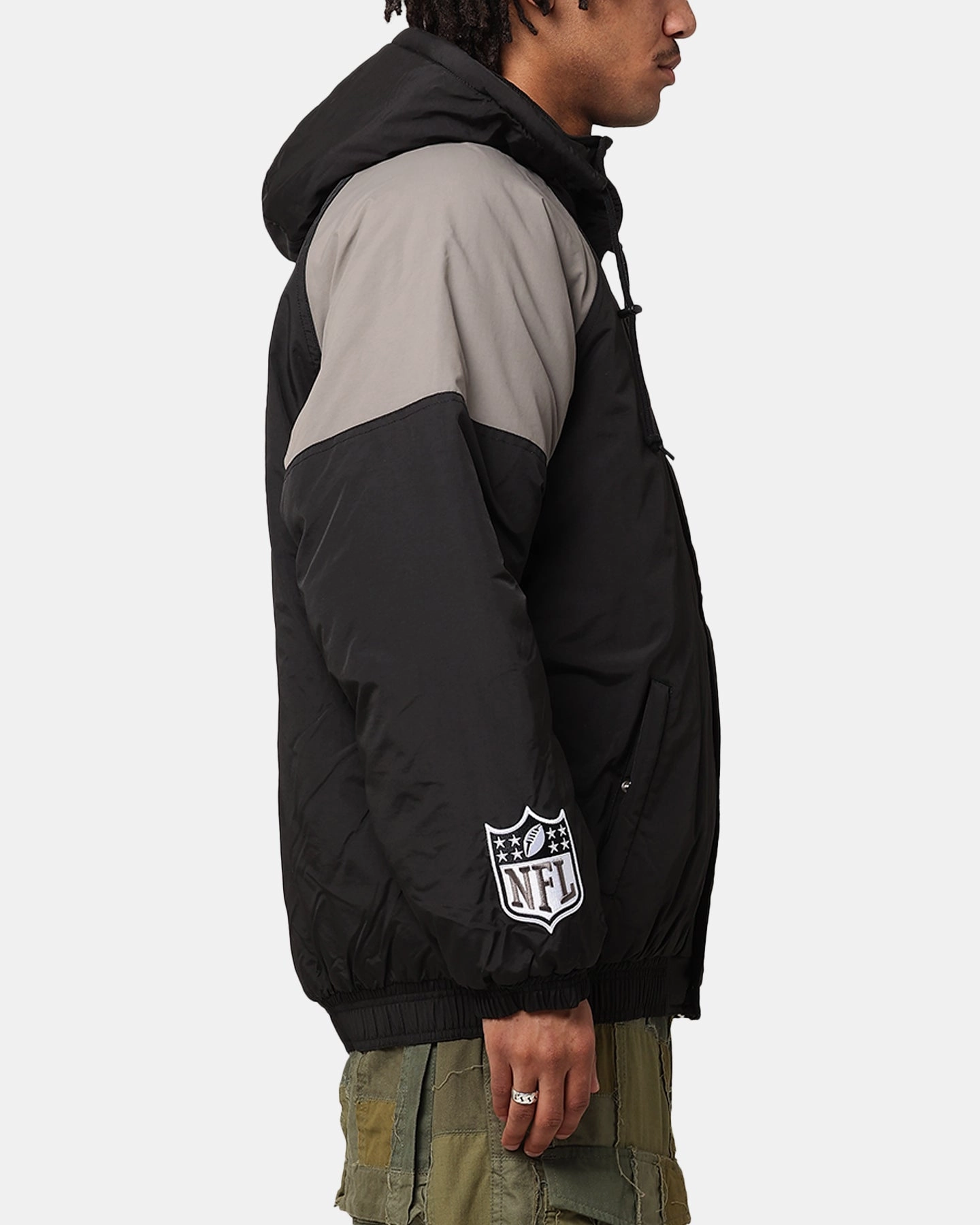 Snag Free Zippers New Era Las Vegas Raiders Jacket Official Team Colours