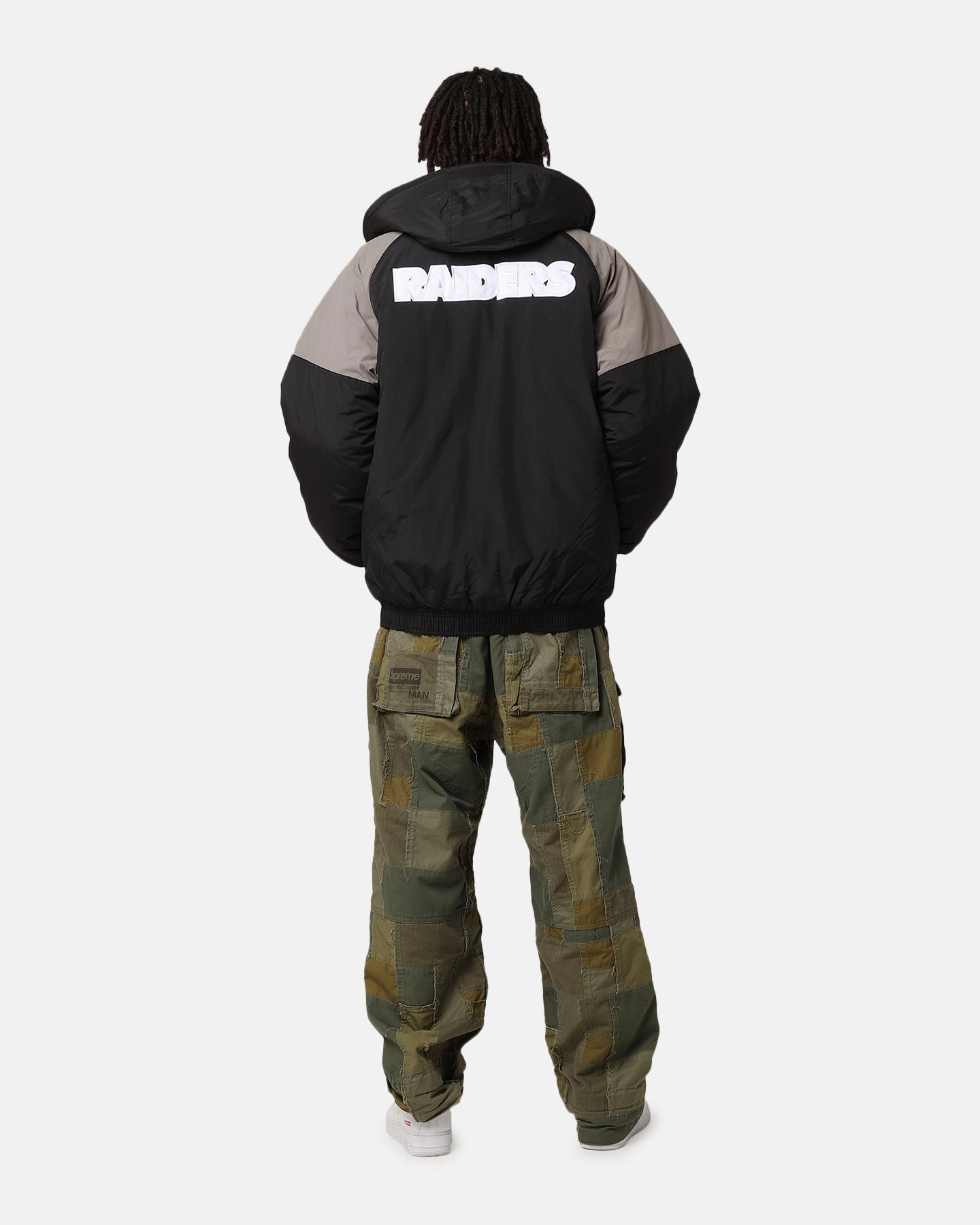 Patterned New Era Las Vegas Raiders Jacket Official Team Colours