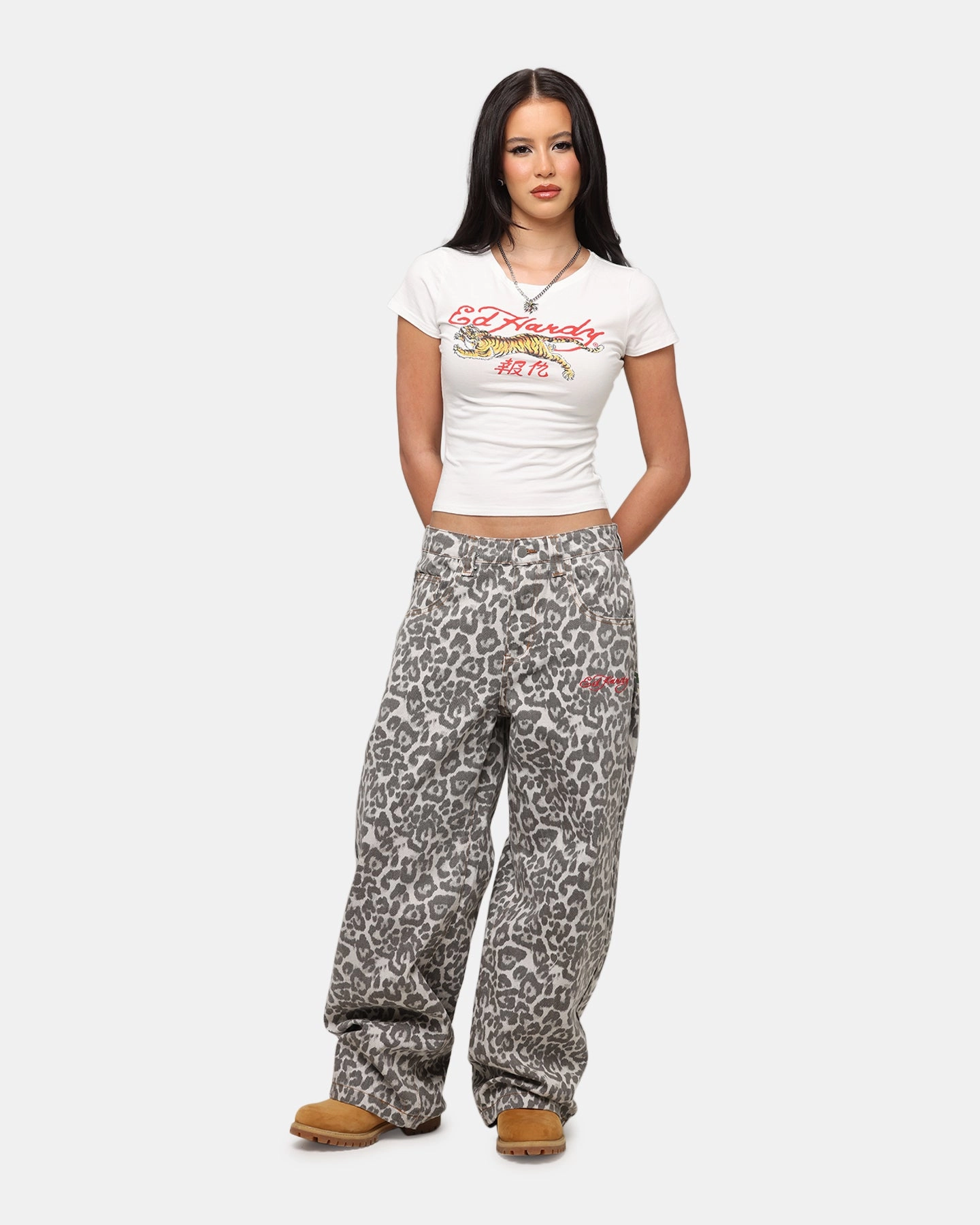 Closet Staple Ed Hardy Women's Leopard Jeans Leopard