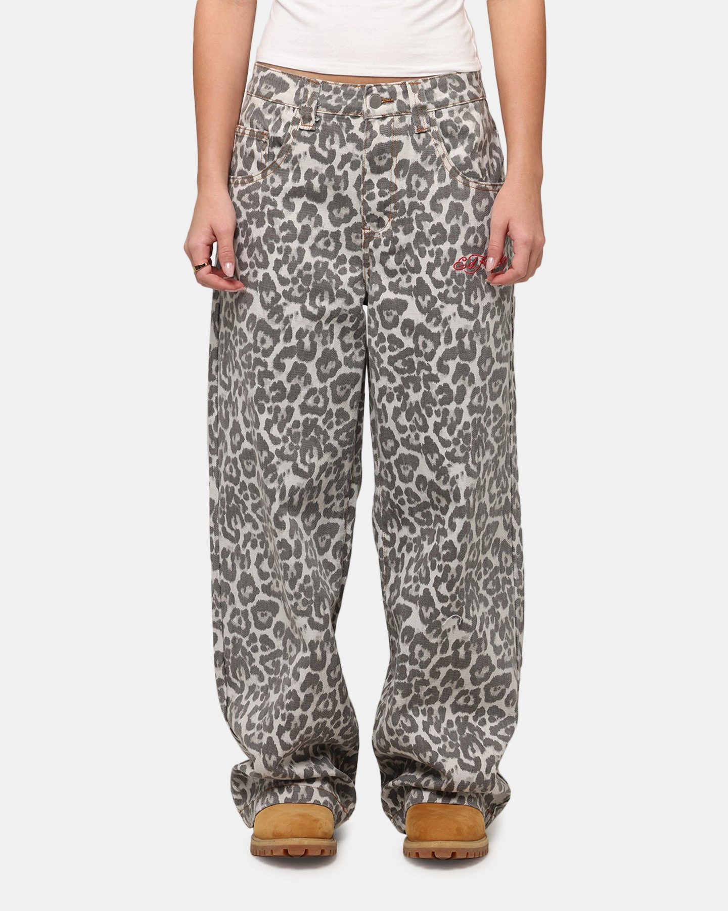 Ed Hardy Women's Leopard Jeans Leopard Trend Setter Home Comfort Wardrobe Fit