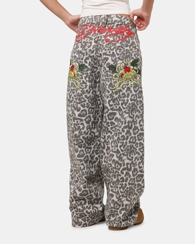 Smooth Minimalist Cool And Simple Ed Hardy Women's Leopard Jeans Leopard