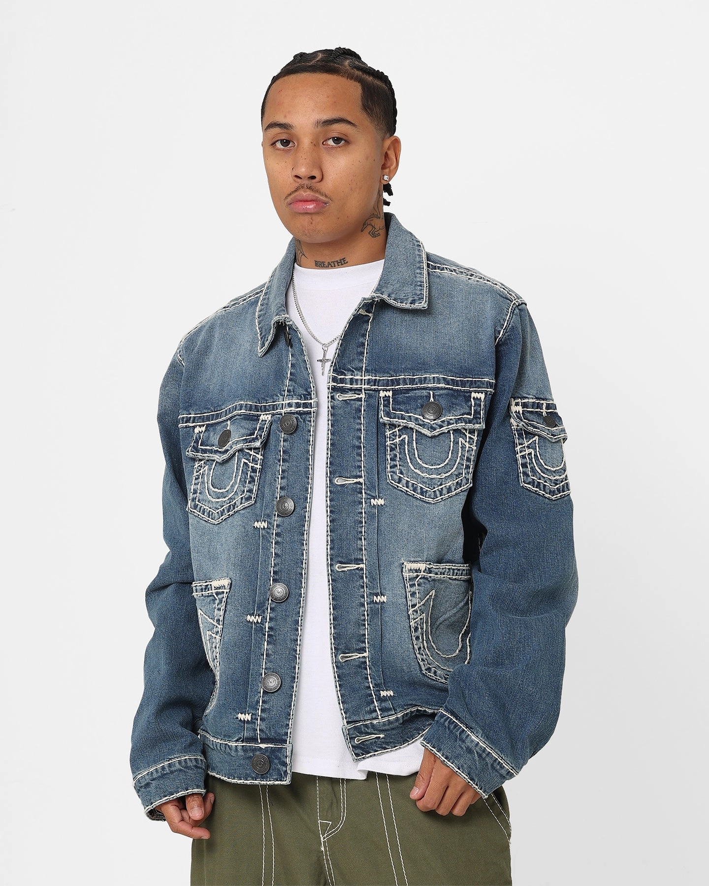 Trust Hiking Jacket True Religion Jimmy 5 Pocket Super T Jacket Mountain Laurel