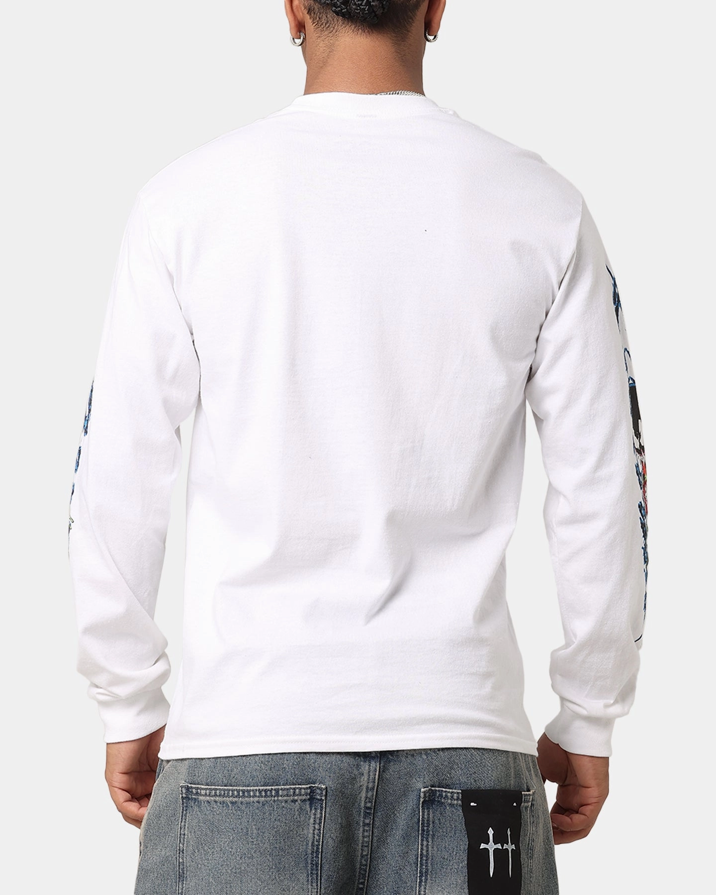 Travel Light Light Fashion Goat Crew Marvel Spider-Man Y2K Venom Long Sleeve T-Shirt White