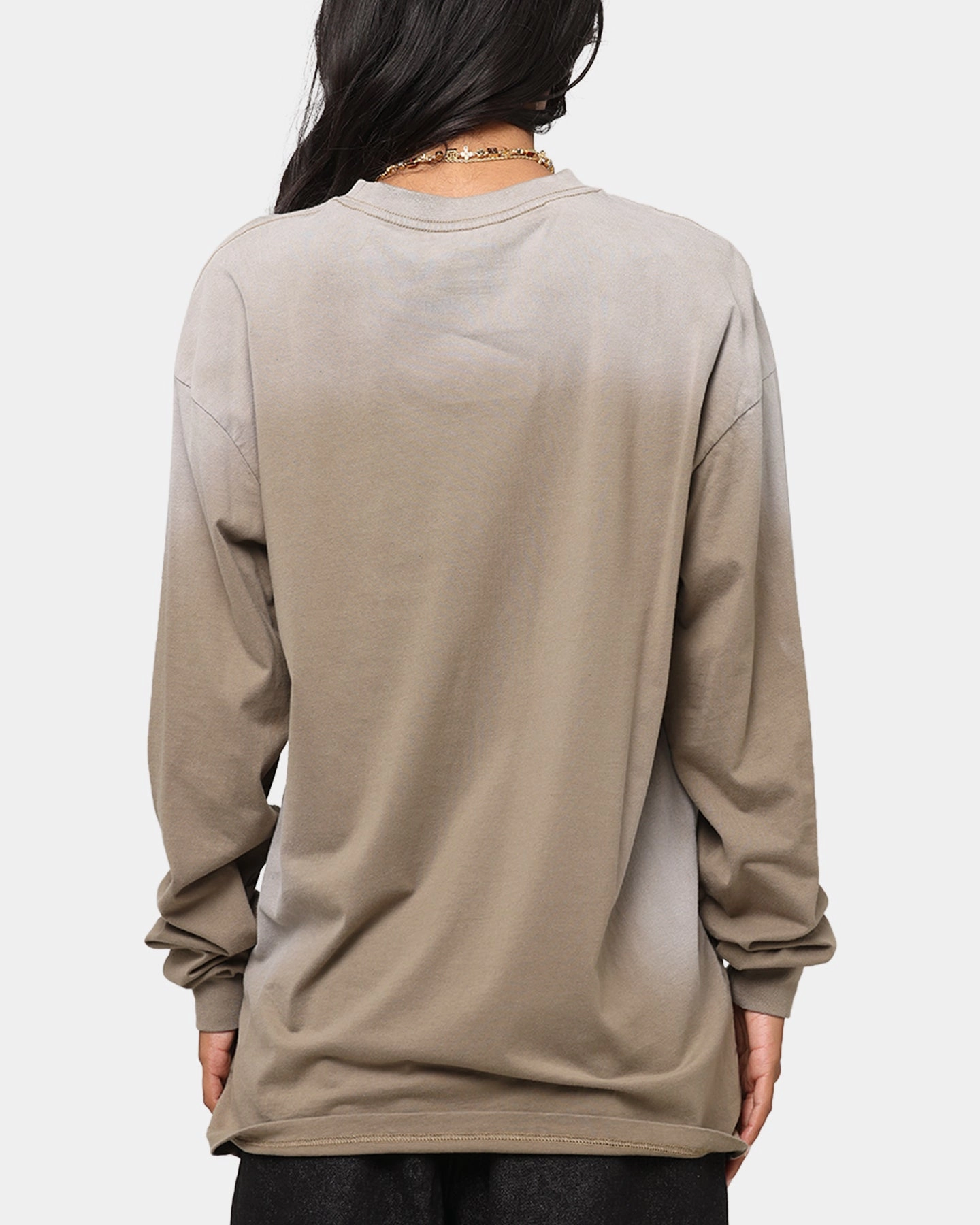 Tupac 2Pac Hem Vintage Long Sleeve T-Shirt Brown hypoallergenic material