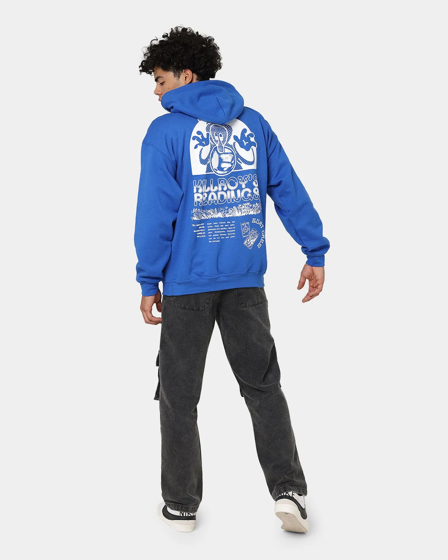 Goat Crew Kilroy Hoodie Blue Retro Oil