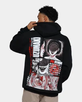 Alternative Warm Shield Goat Crew Uzumaki Hoodie Black