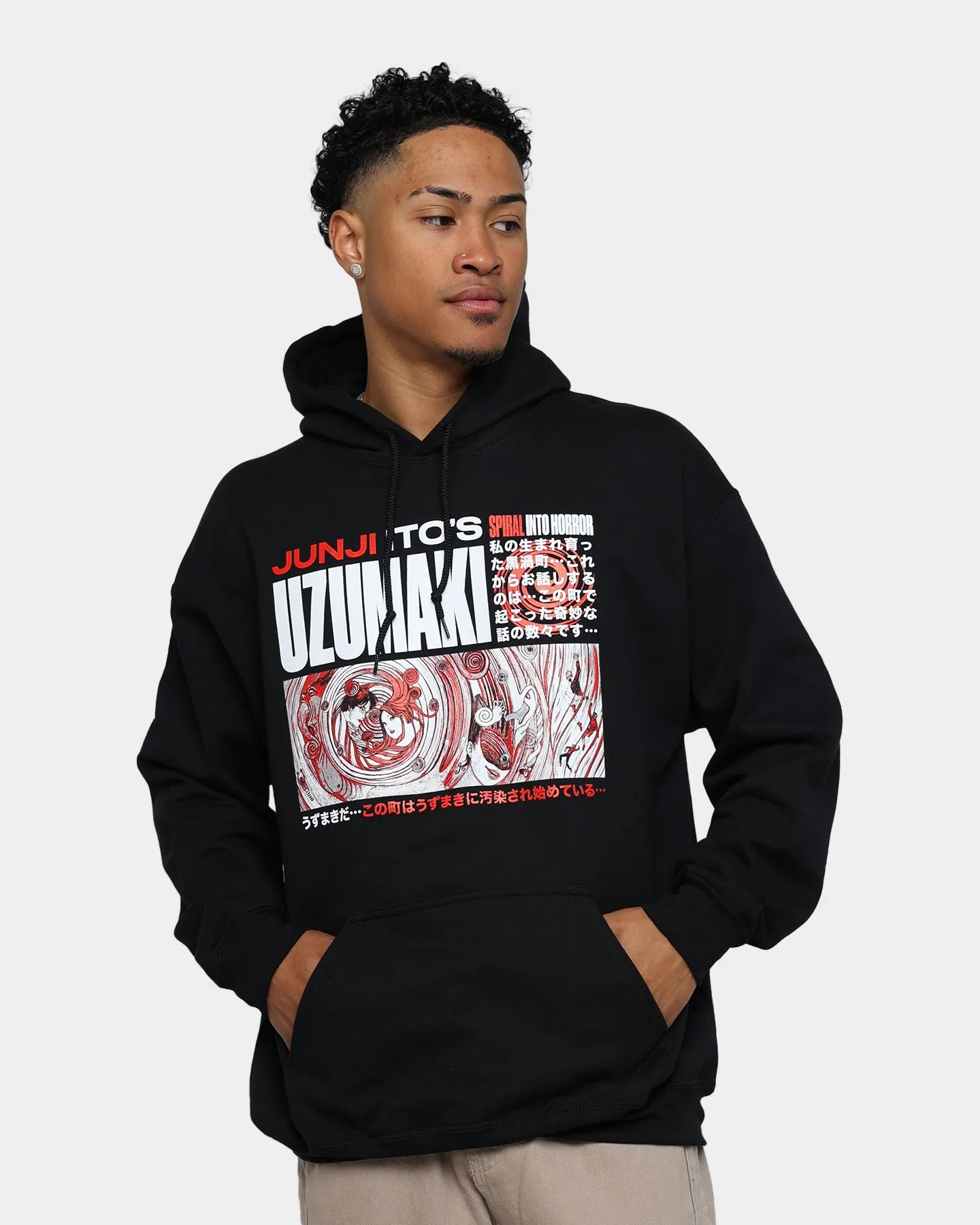 HiddenStorage Tradition Goat Crew Uzumaki Hoodie Black