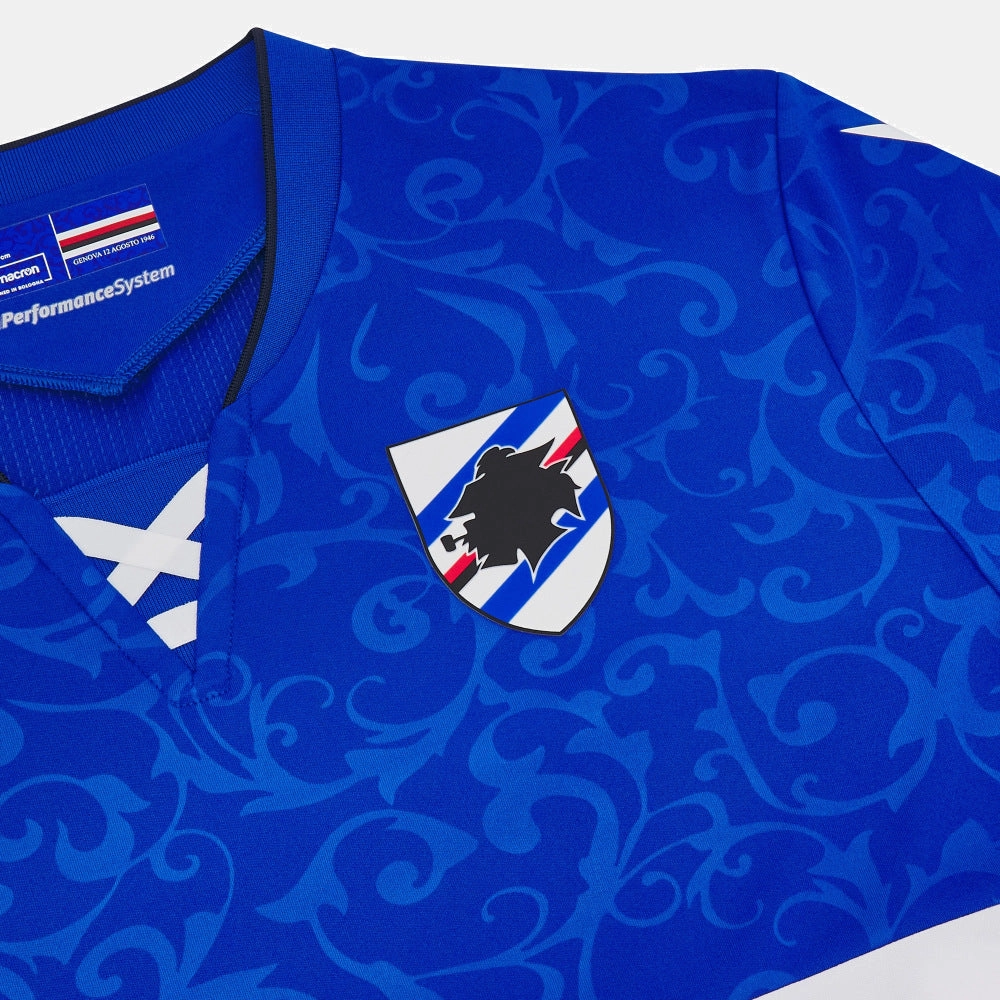UC Sampdoria Home soccer jersey 2024/25 - Macron MoistureWickingMaterials Functional accessories