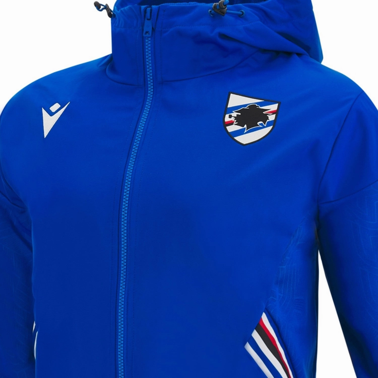 Gradient Density Layering UC Sampdoria soccer presentation pre-match jacket 2022/23 - Macron