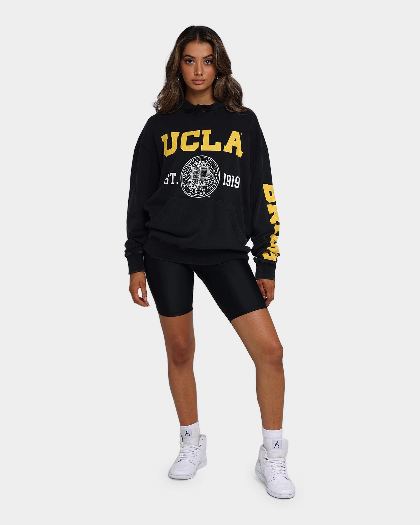 clearance UCLA UCLA 1919 Shield Vintage Hoodie Washed Black