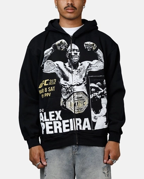 UFC By Culture Kings Alex Pereira 313 Zip-Up Hoodie Black Mix - and - Match special - occasion wear