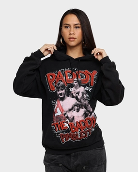 UFC By Goat Crew Paddy The Baddy Vintage Hoodie Black Wash teachers hypoallergenic