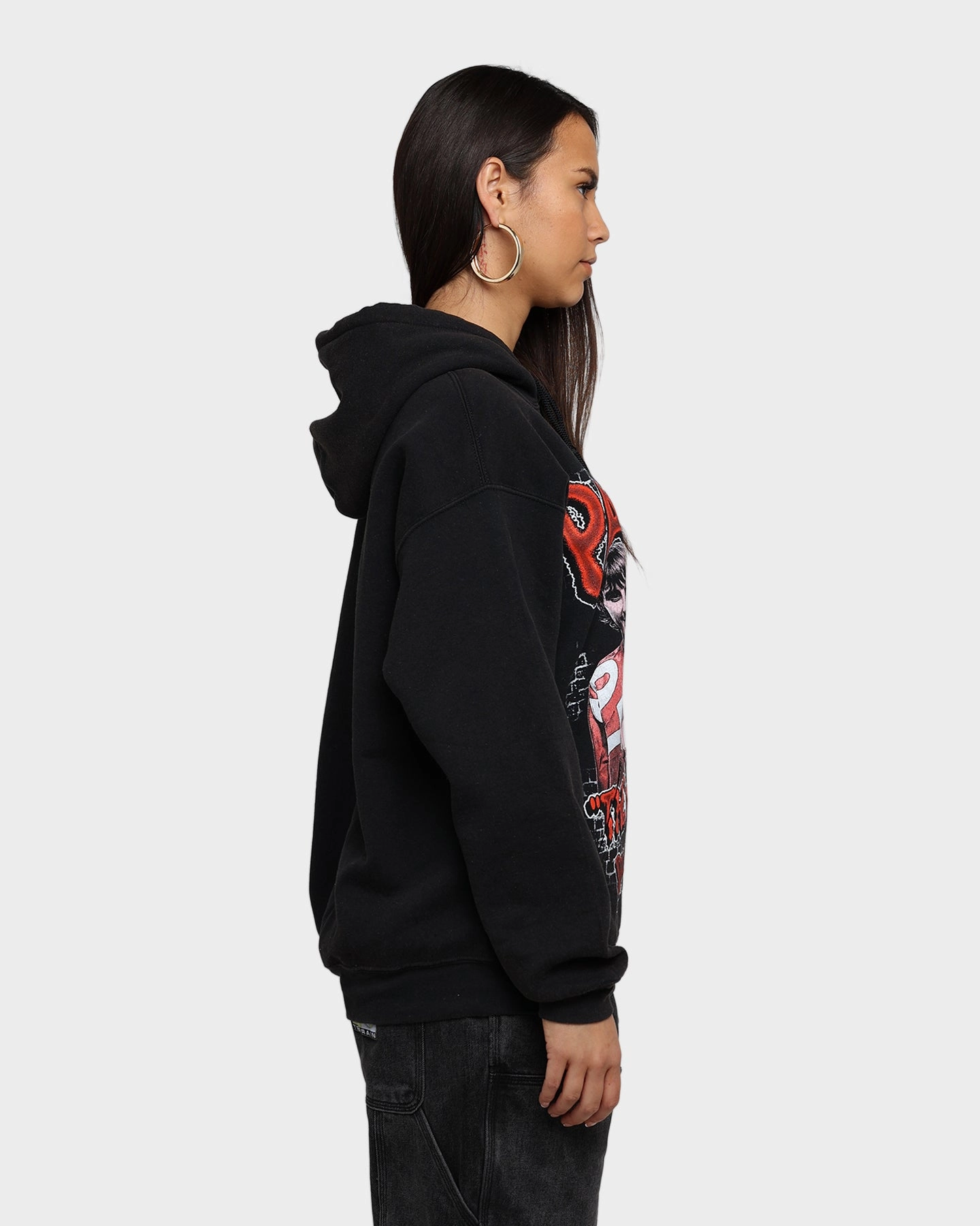 UFC By Goat Crew Paddy The Baddy Vintage Hoodie Black Wash Perseverance Base-layer