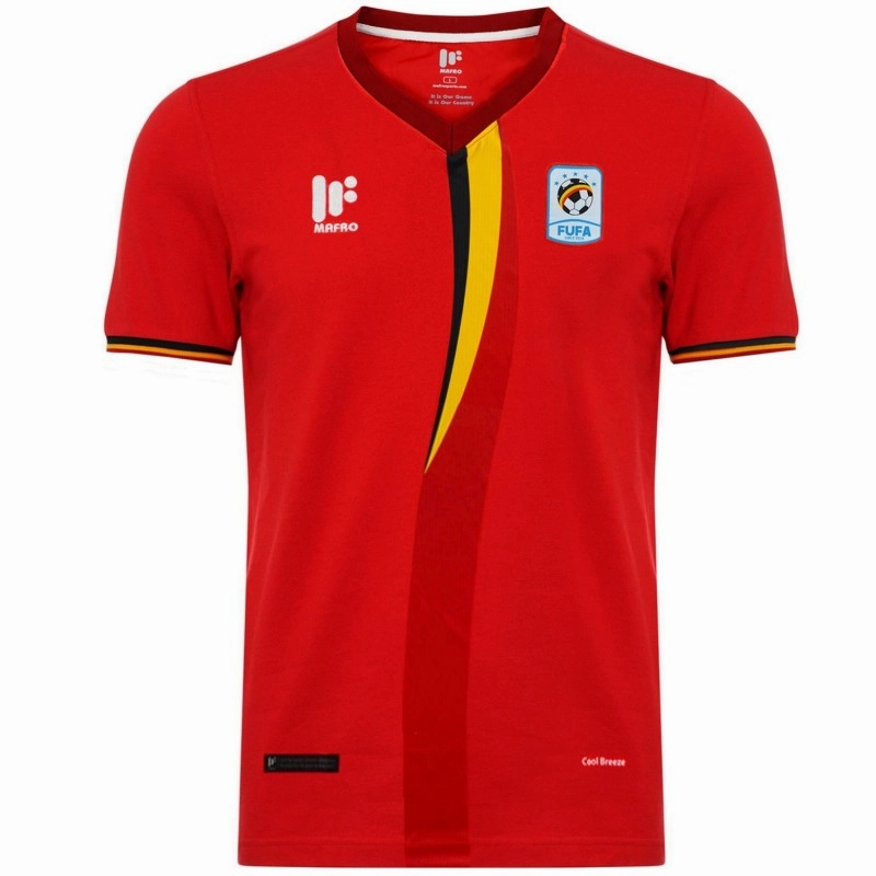 Non Slip Tread Pattern photoshoot venue Uganda national team Home soccer jersey 2019/20 - Mafro