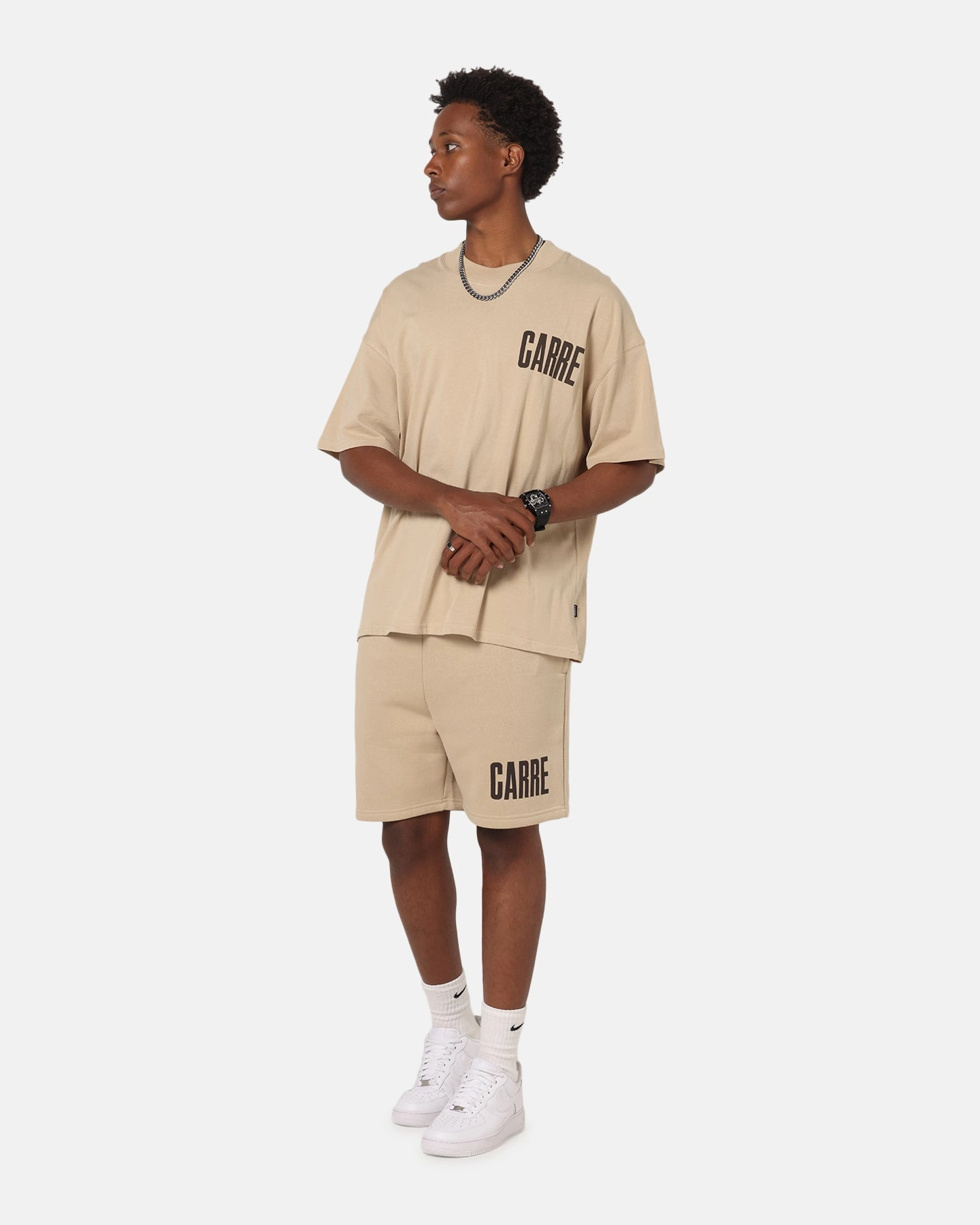 Relaxed Movement Carre Premium Essentials Sweat Shorts Light Brown