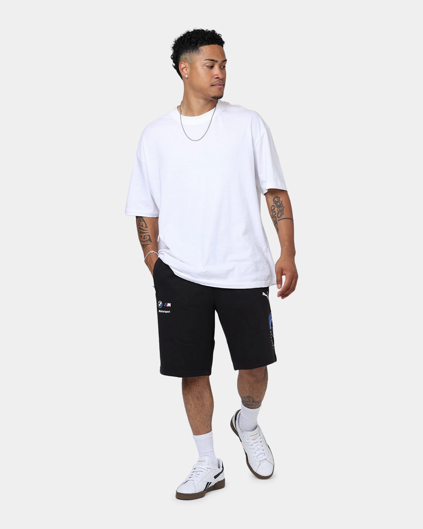 kids Secure Closure System Puma X BMW MMS Graphic Shorts Puma Black