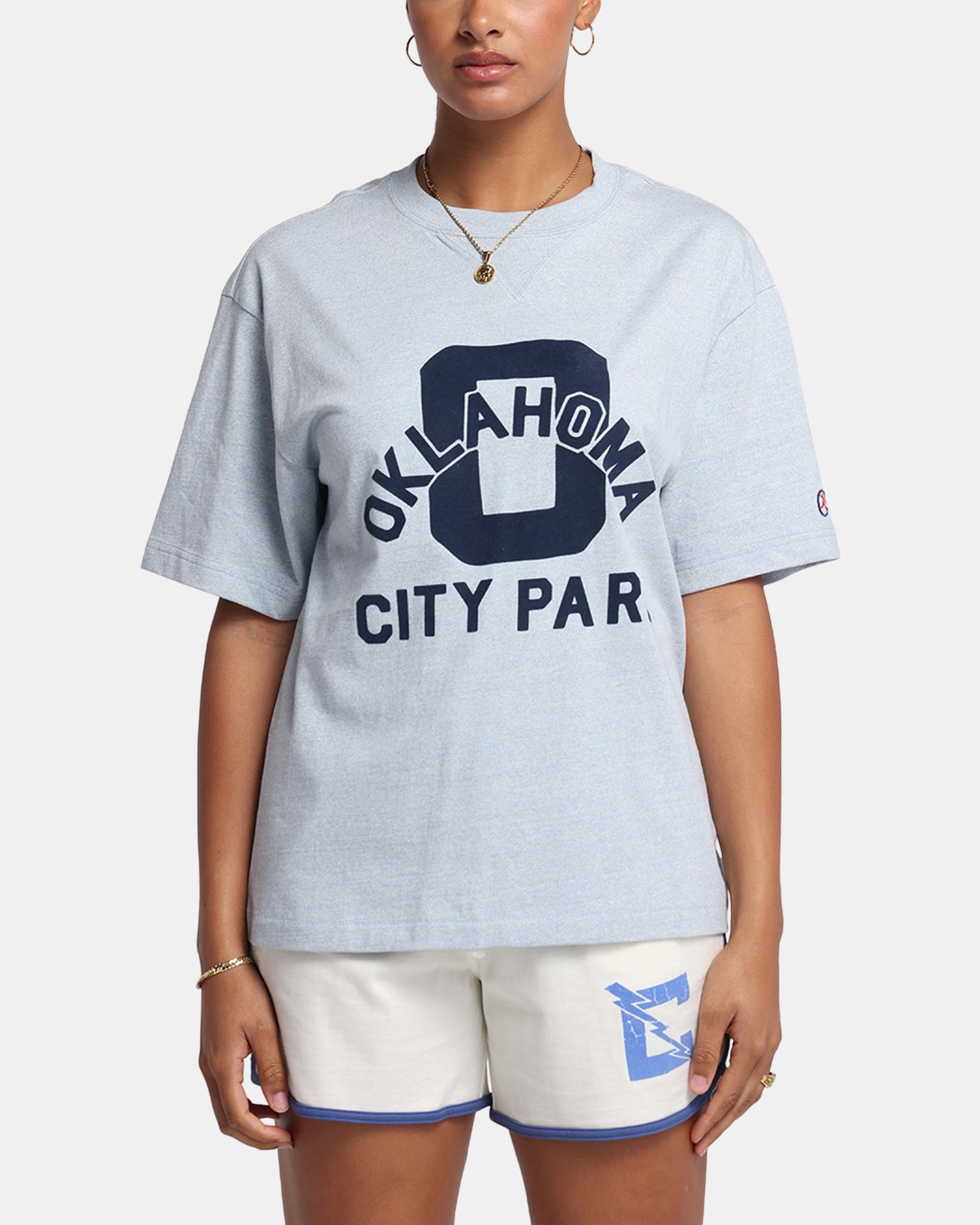 Quick Dry Material Relaxed Fit Champion Vintage Mix P.E Class T-Shirt Oxford Grey Heather