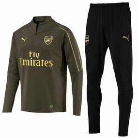 Arsenal FC green training technical soccer tracksuit 2018/19 - Puma Online Shopping