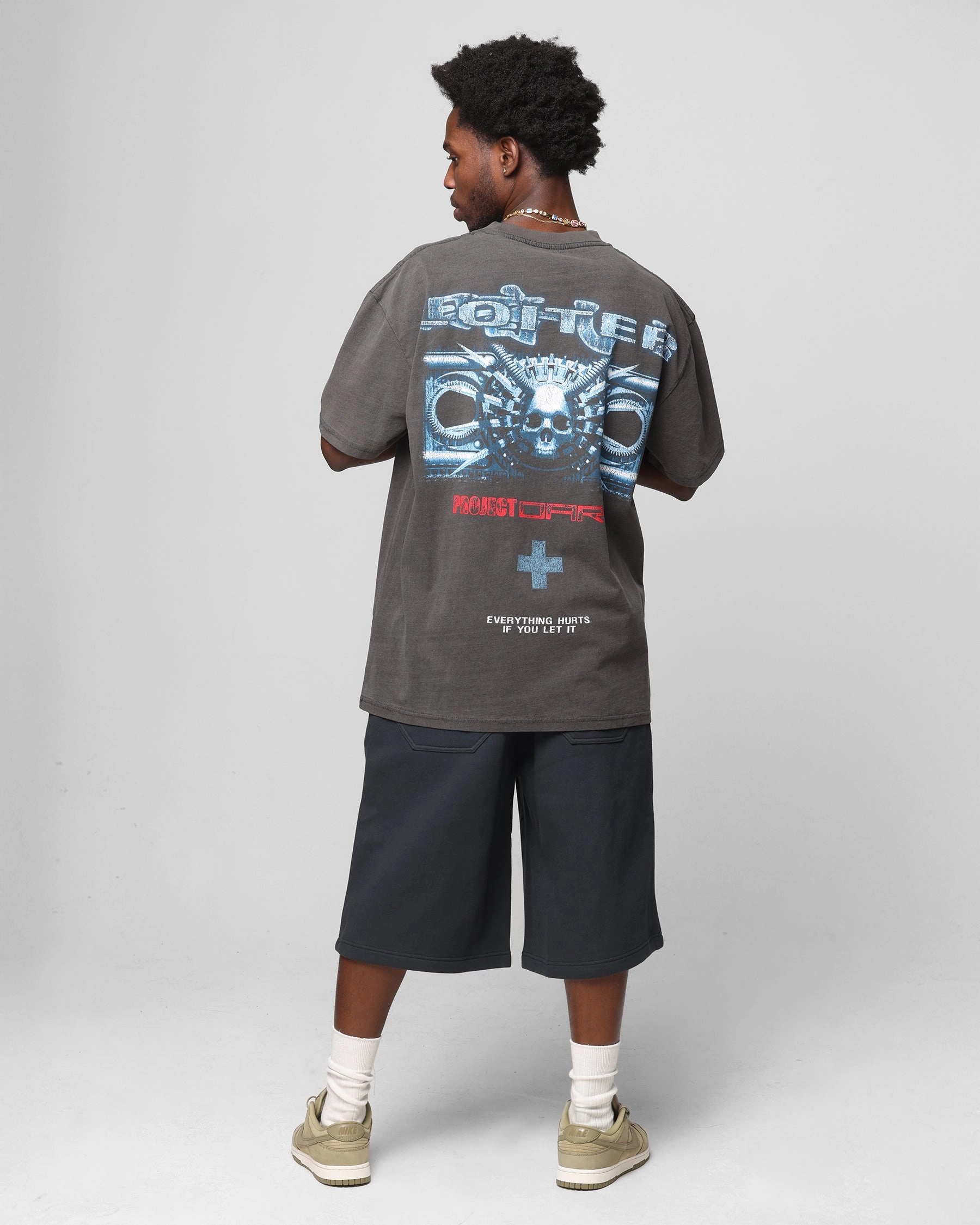 Loiter Project Dark Vintage T-Shirt Black Wash Comfy Apparel HighThreadCount