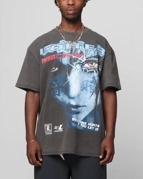 Loiter Project Dark Vintage T-Shirt Black Wash City Smart Look Flexible Wear