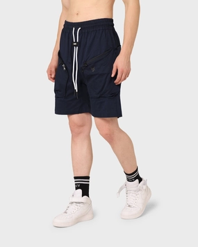 The Anti Order Neo Military Cargo Shorts Dark Navy handmade touch