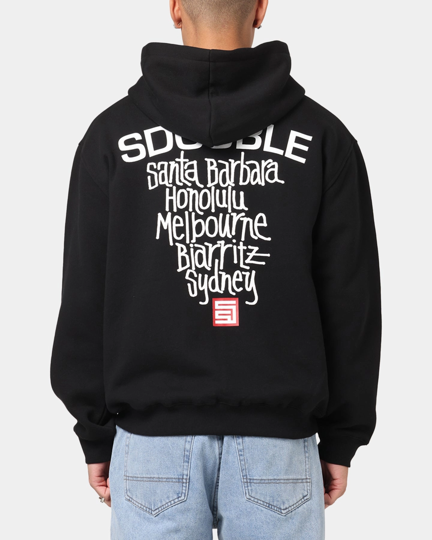 Street Light S Double Cities Zip Through Hoodie Black