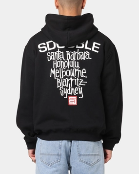 Street Light S Double Cities Zip Through Hoodie Black