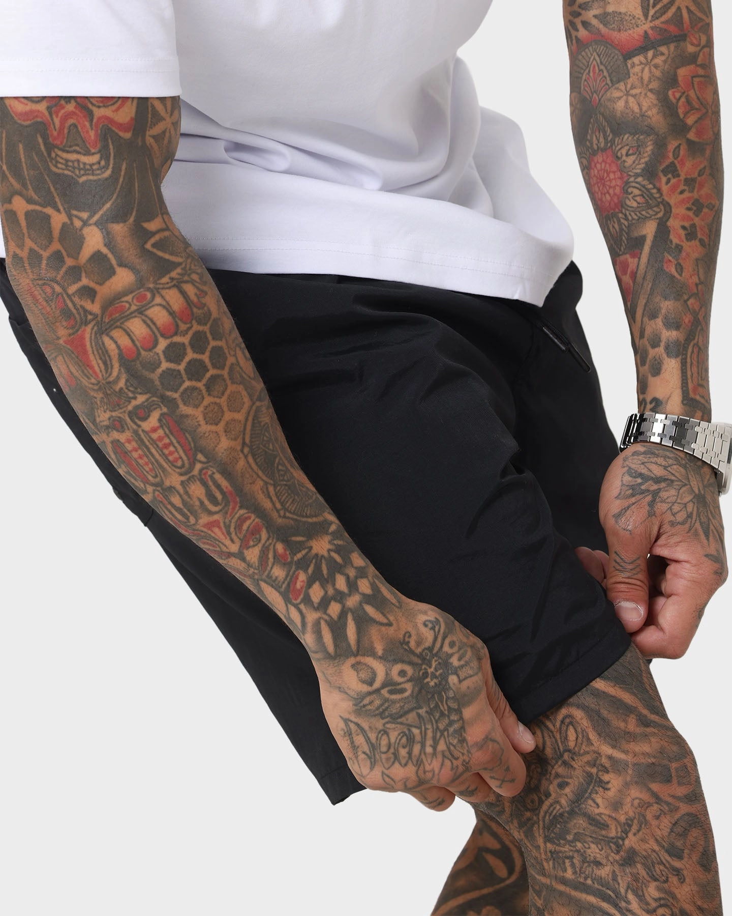 OdorControlTech Clean Finish Saint Morta Cali Beach Shorts Black/White
