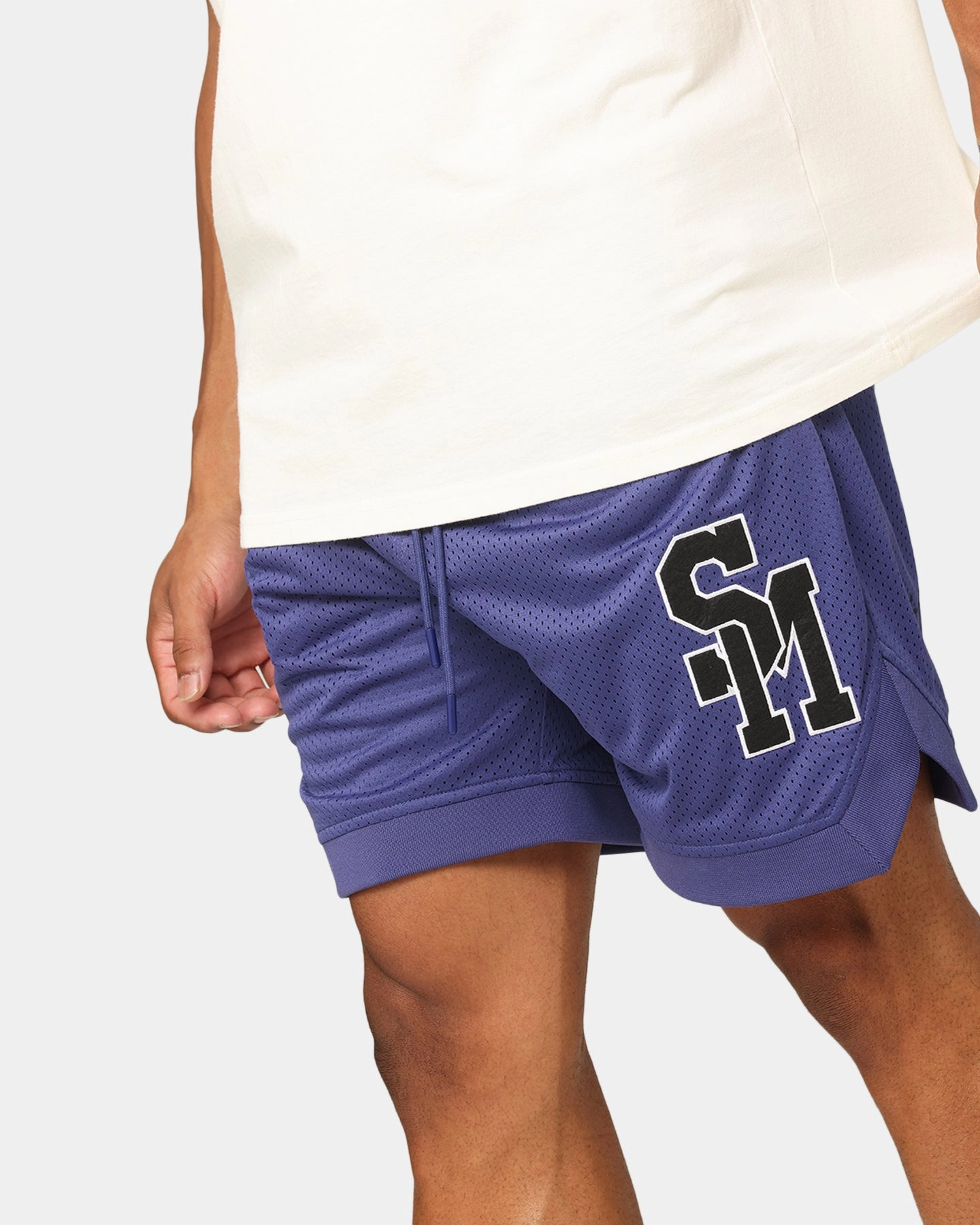 Saint Morta La Rambla Basketball Shorts Purple artisanal quality Fun Design