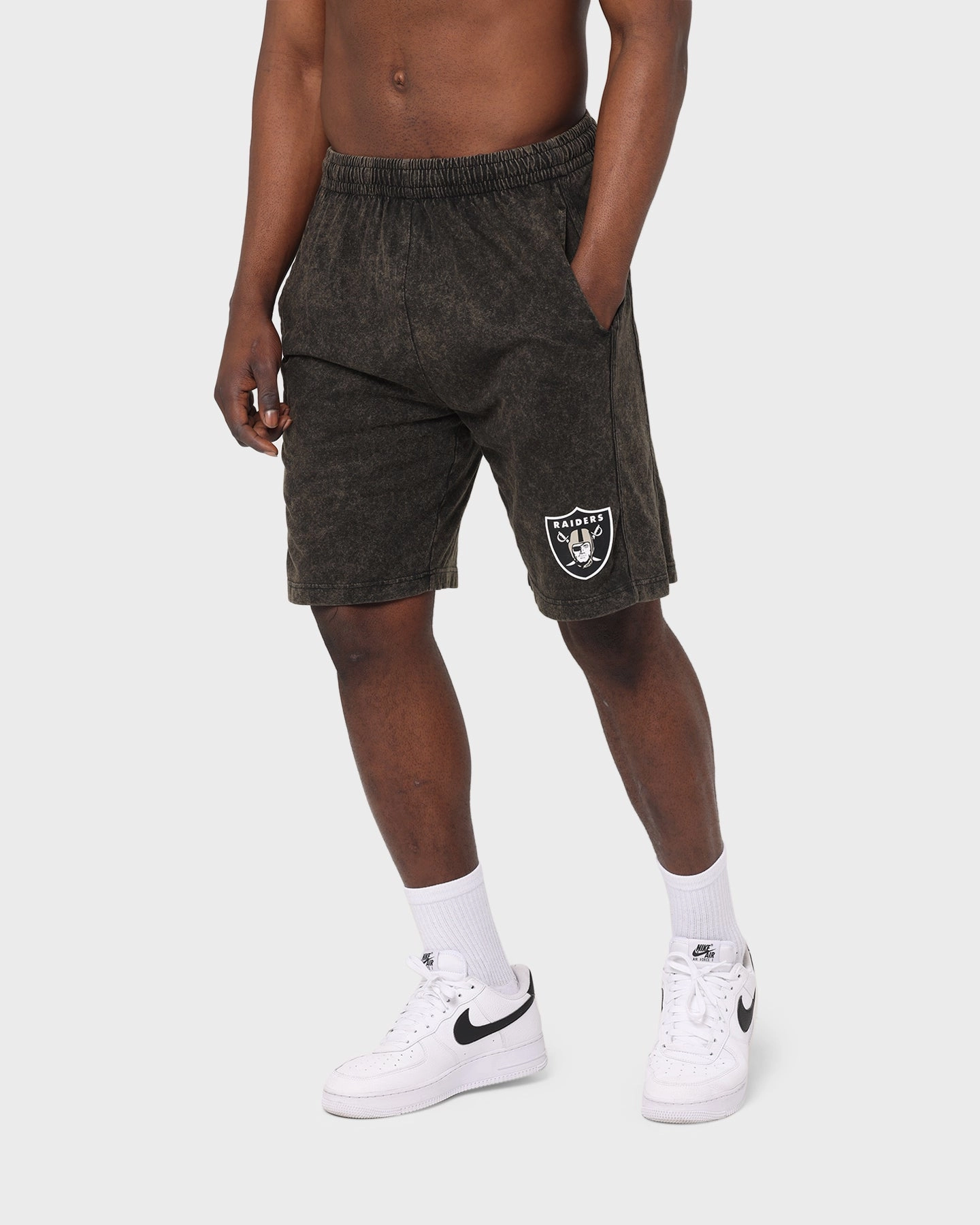 Mitchell & Ness Las Vegas Raiders Quintessential Acid Short Black Concert wear Ultimate Ventilation Channels